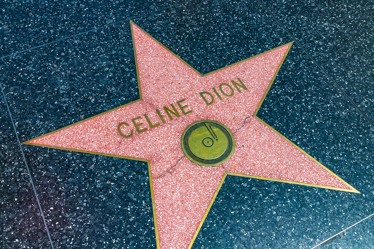 L'étoile de Céline Dion sur le Walk of Fame de Los Angeles © Sergii Figurnyi / Shutterstock.com