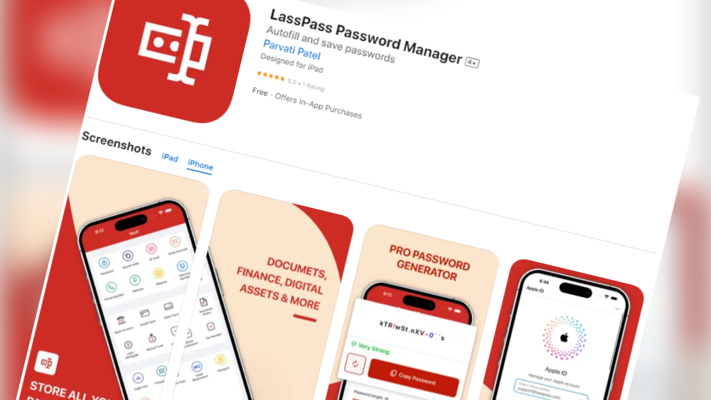 Une fausse application LastPass s’est retrouvé sur l’App Store d’Apple © App Store / Clubic
