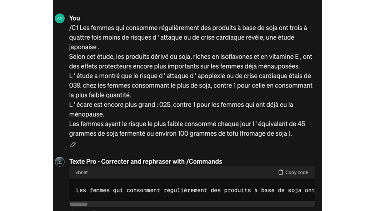 GPT Text Pro â Correcter and rephraser © Pascale Duc pour Clubic