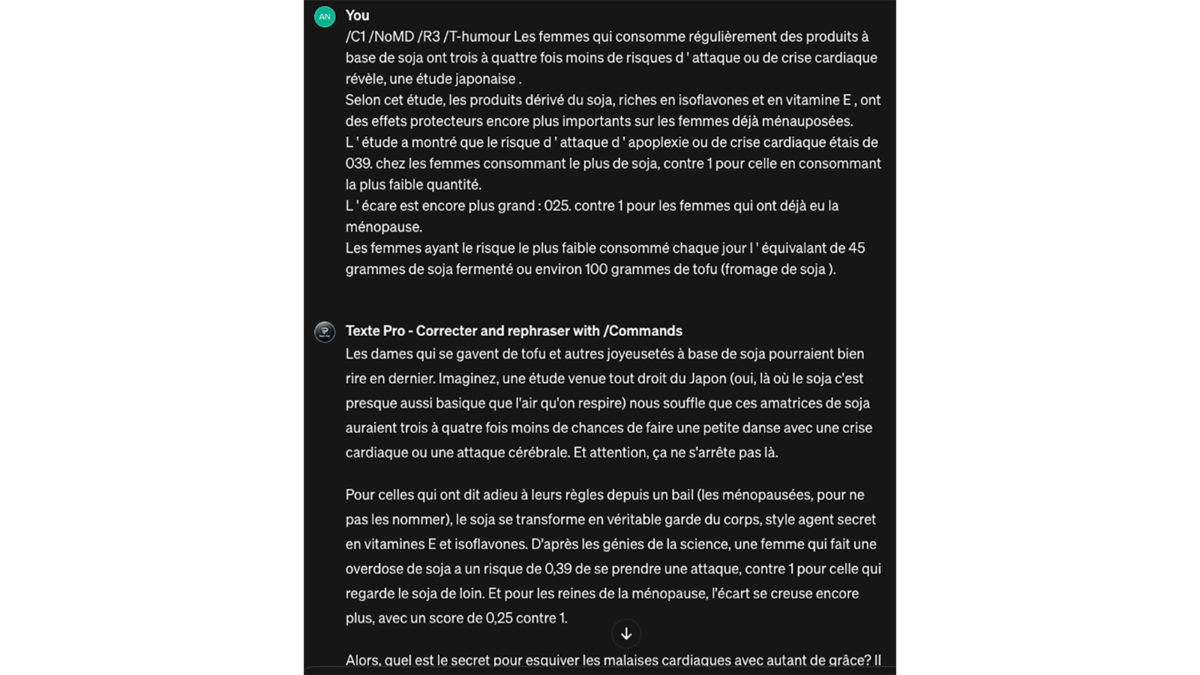 GPT Text Pro â Correcter and rephraser © Pascale Duc pour Clubic