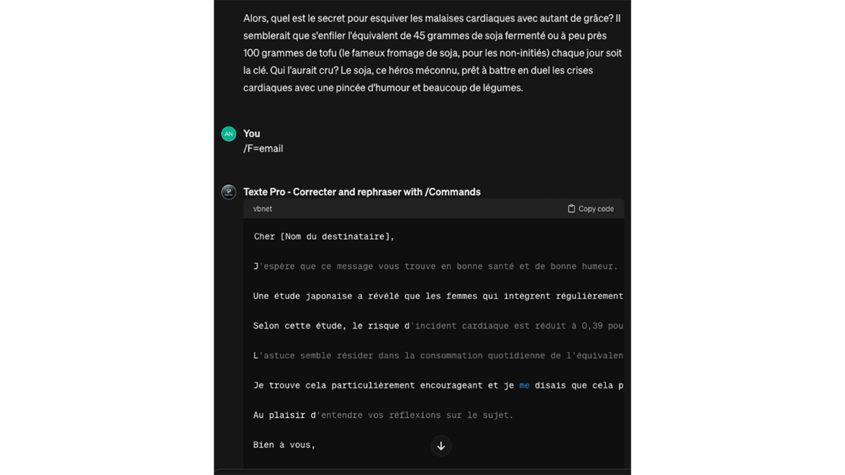 GPT Text Pro â Correcter and rephraser © Pascale Duc pour Clubic