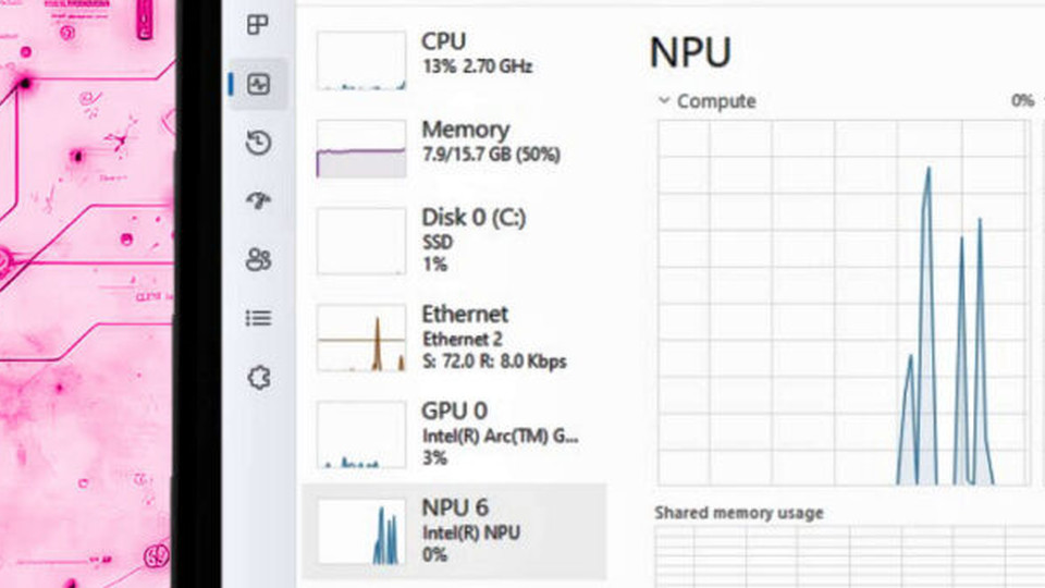 The NPU soon in the task manager © VideoCardz