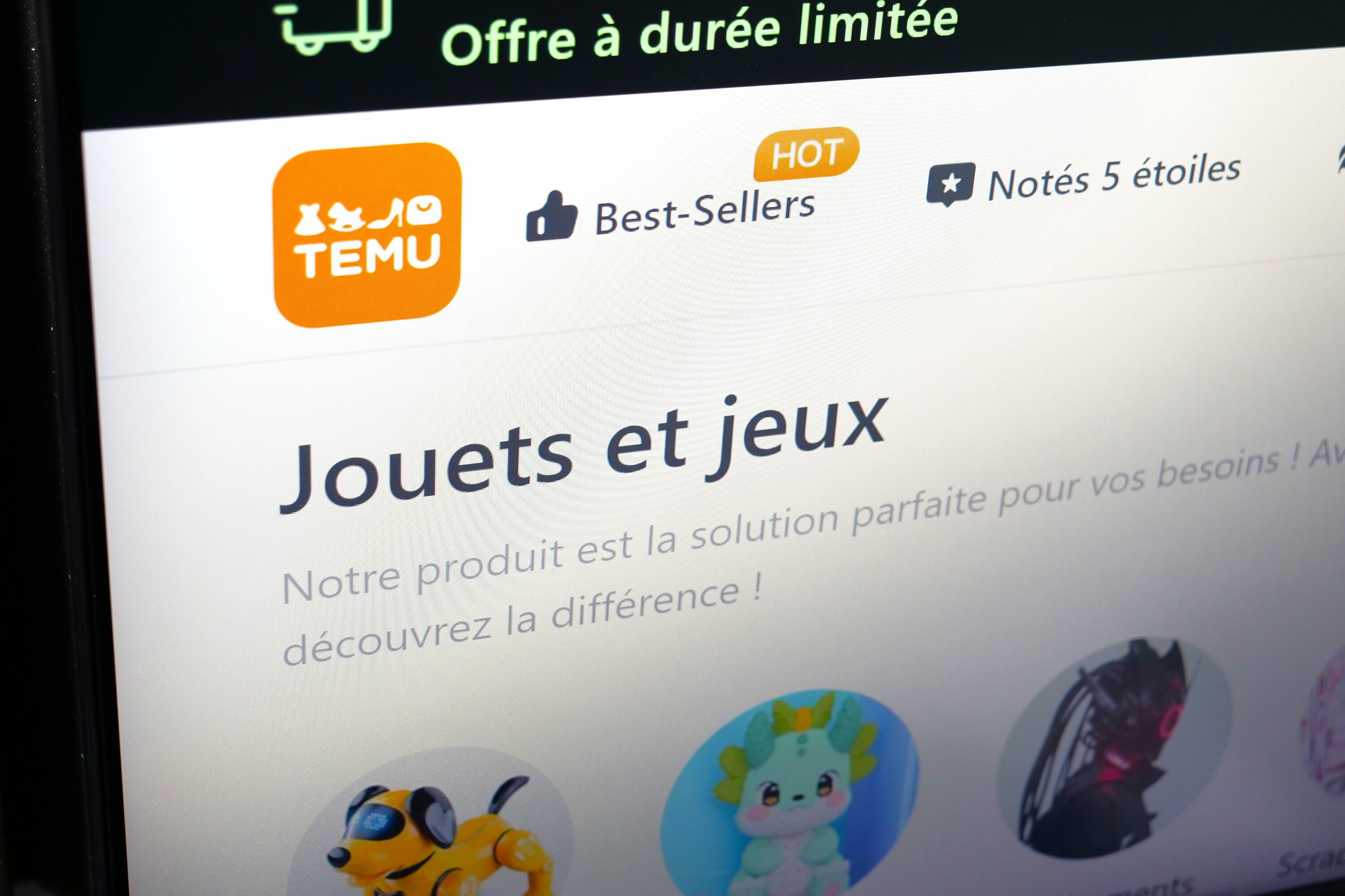 Temu, l'étude accablante : plus de 9 jouets sur 10 vendus par la plateforme chinoise sont dangereux pour les enfants