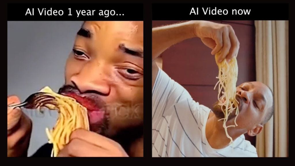 Will Smith parodie des vidéos générés par IA le montrant en train de manger des spaghettis