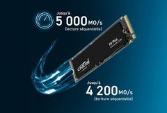 Parmi les SSD les mieux notés, le SSD Crucial P3 (4 To) voit son prix chuter à moins de 190€ !