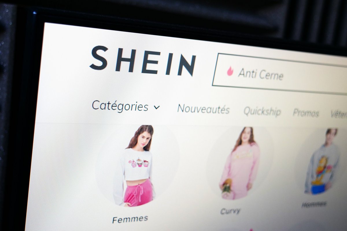 Le site du e-commerçant Shein © Alexandre Boero / Clubic