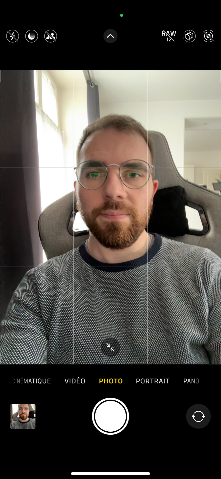 iPhone Mode selfie © © Mathieu Grumiaux pour Clubic