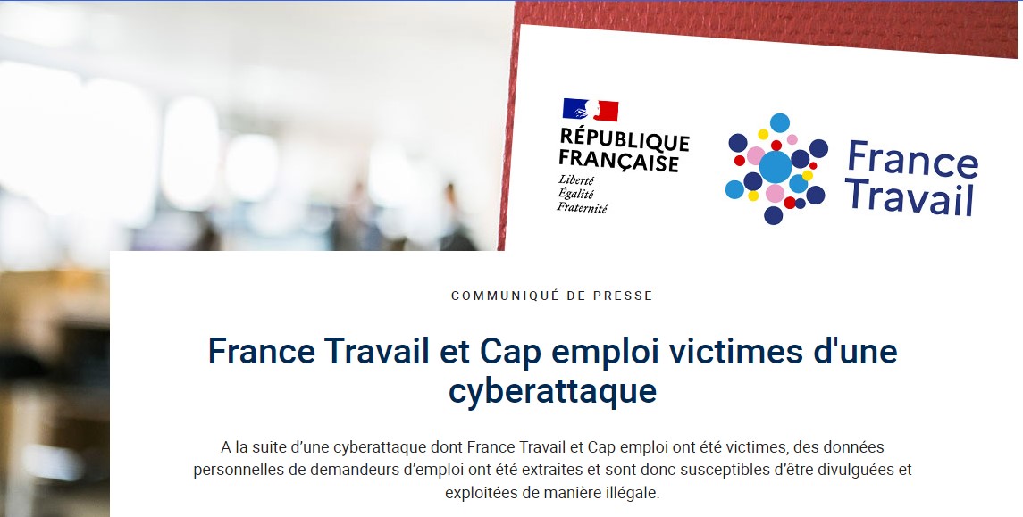 43 millions de demandeurs d'emploi sont concernés par cette cyberattaque de France Travail  - © Clubic