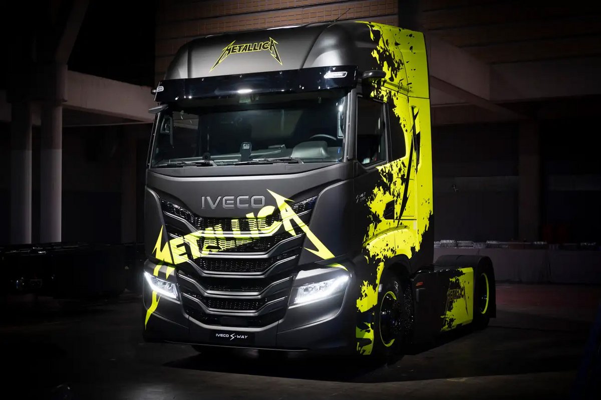 Metallica partira en tournée européenne dans des camions électriques et à hydrogène © Iveco