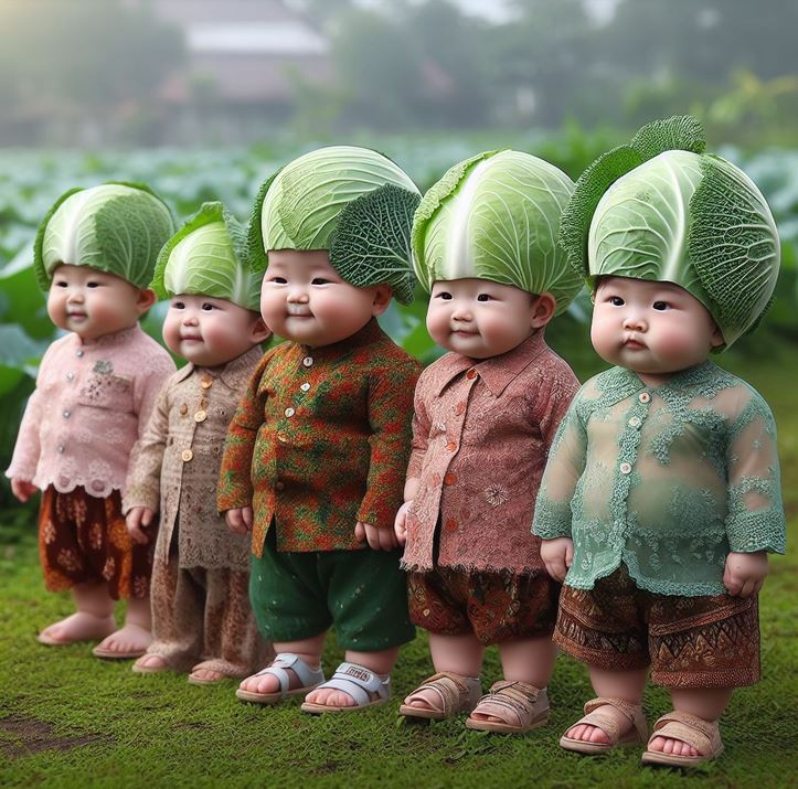 These super cute babies are generated by AI and spread across networks © Oun Tein Monkey on Facebook