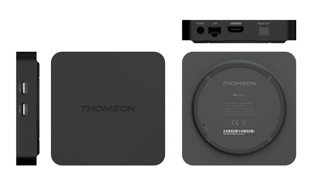 Le Thomson 240G embarque deux ports USB, un port Ethernet et un module Wi-Fi © Thomson