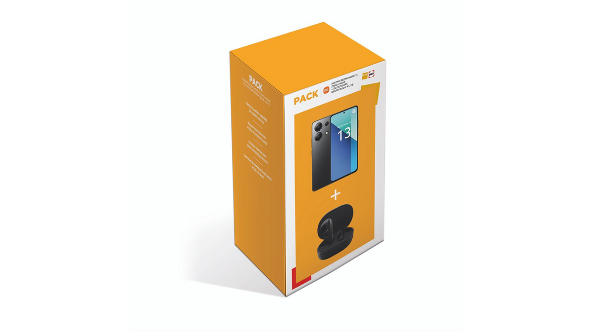 Le pack Fnac avec le smartphone Xiaomi Redmi Note 13 et les écouteurs Redmi Buds 4 Lite