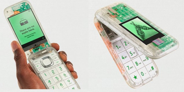 Il existe désormais un téléphone Heineken, à consommer avec modération