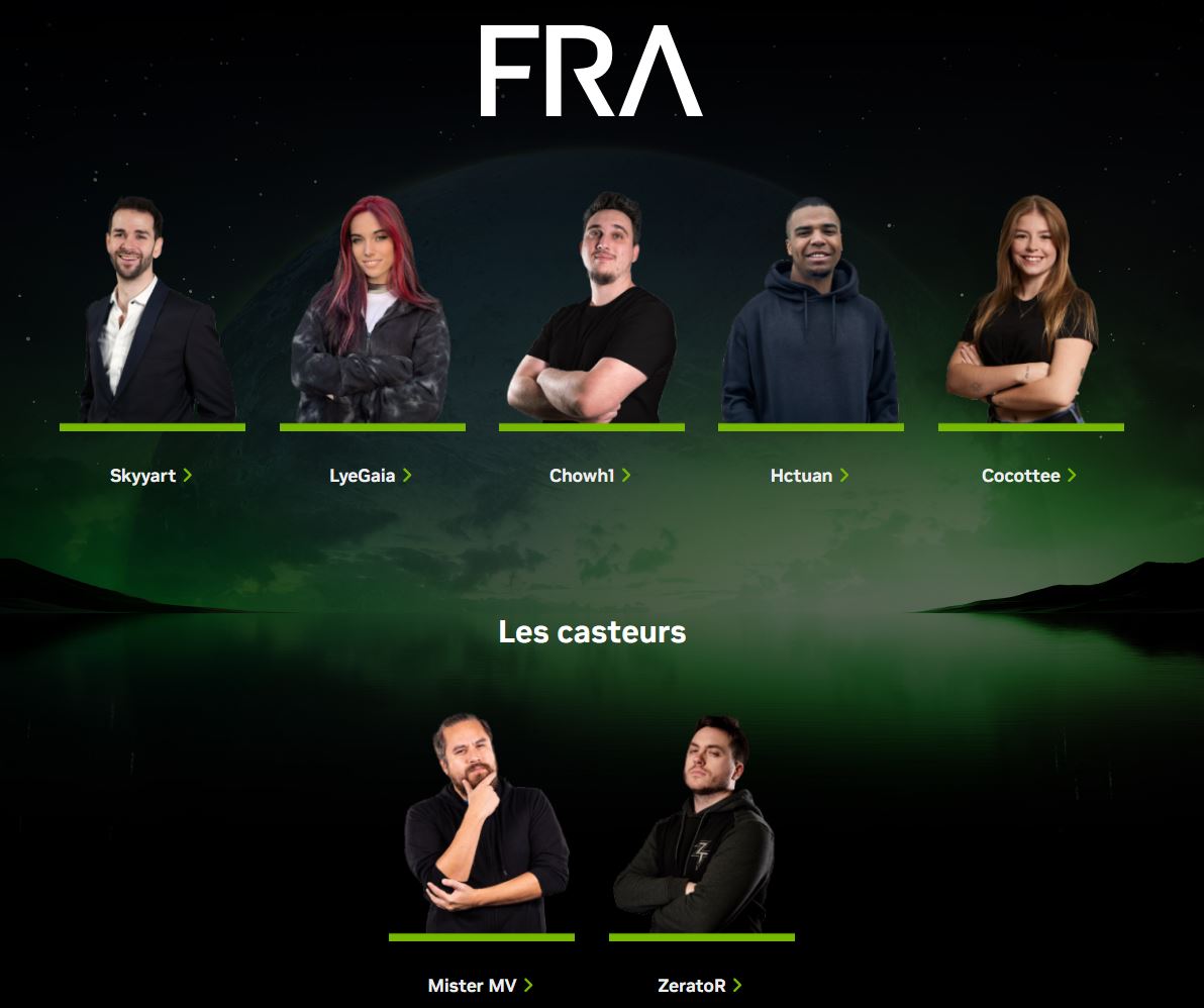 La team France de ce ROG GeForce RTX Challenge 2024 © NVIDIA