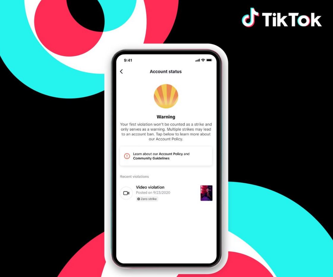 In the blink of an eye, you can audit your TikTok account © TikTok