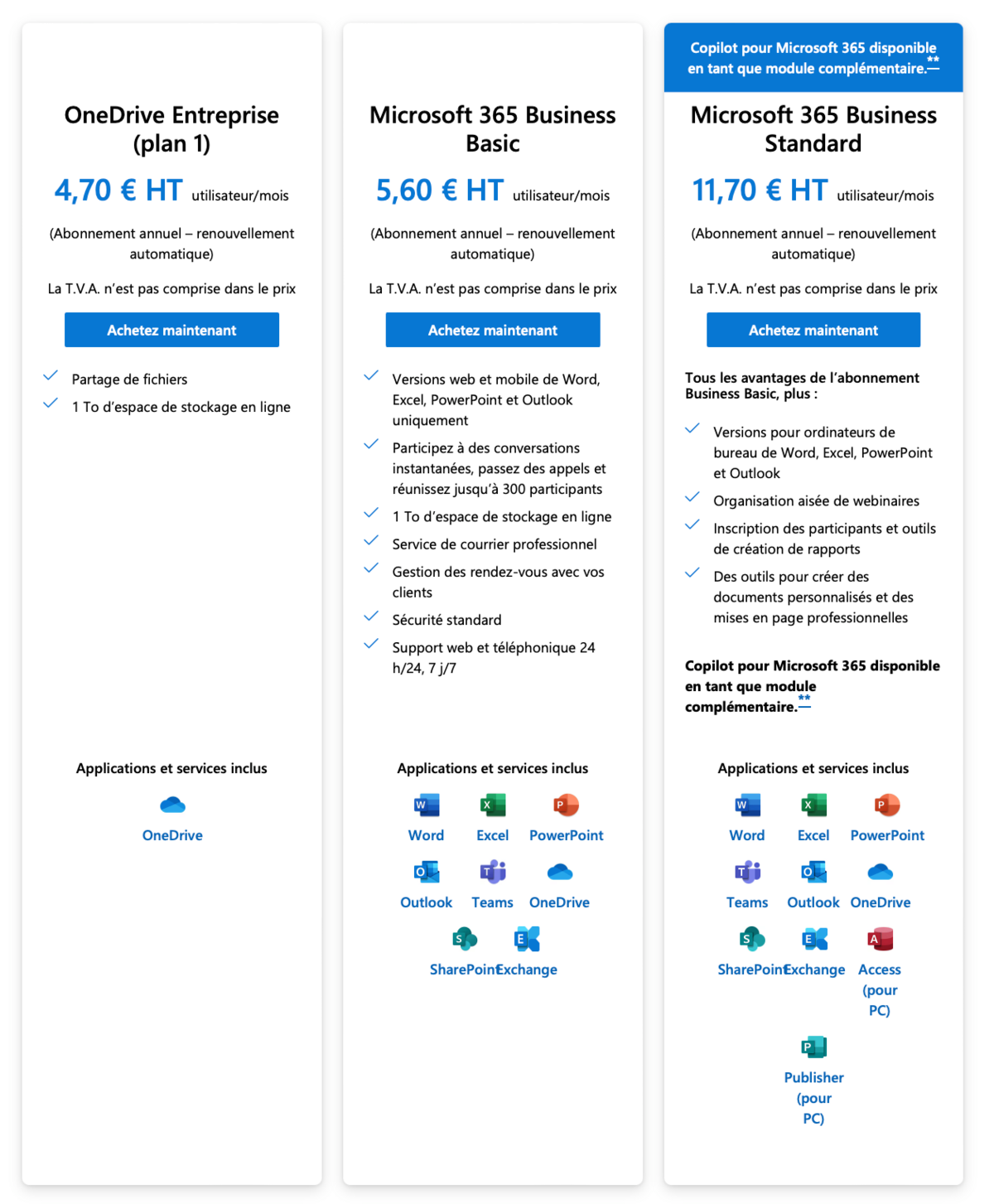 OneDrive - Offres Professionnels - @ Microsoft