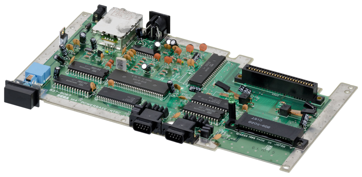 Master System console: the Zilog Z80 chip is rebadged by NEC © SEGA