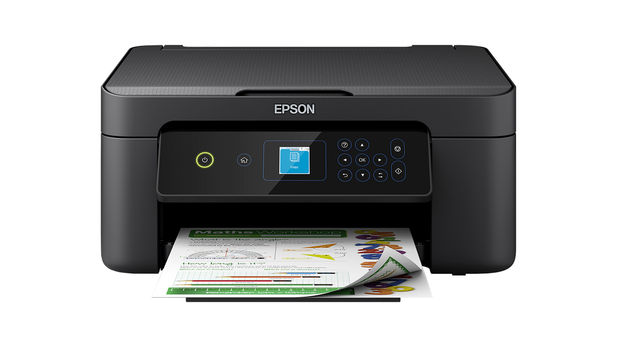 L'imprimante multifonction 3-en-1 Epson Expression Home XP-3205 avec son écran LCD