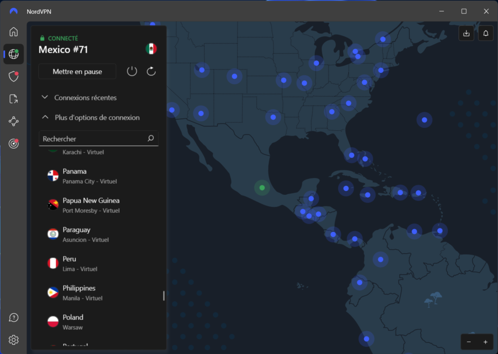 NordVPN - connectez-vous au Mexique, en Pologne ou au Panama pour limiter les pubs Twitch