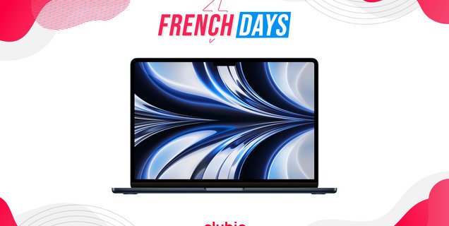 C'est au tour du MacBook Air M2 de profiter des French Days avec une remise de 230 €