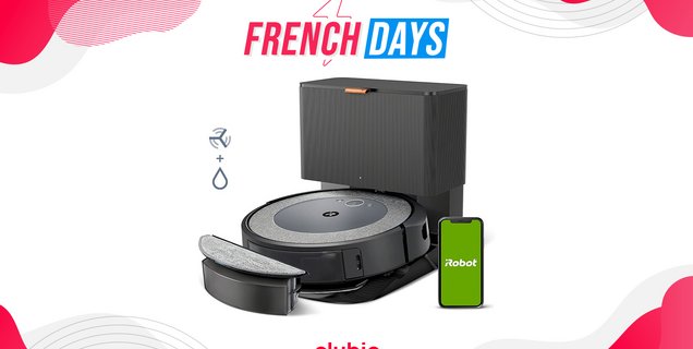 Pendant les French Days Boulanger brade l'aspirateur iRobot Roomba Combo i5+ à 399 €