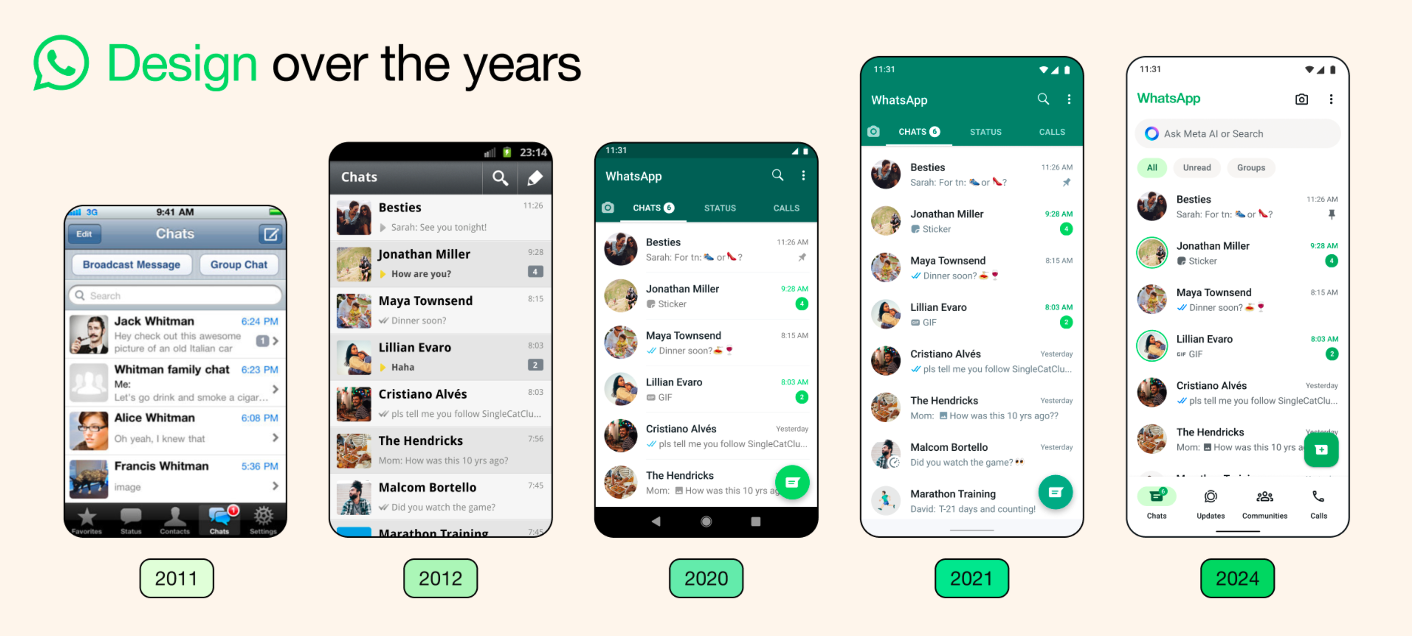 WhatsApp relooke son interface, et le résultat est particulièrement réussi !