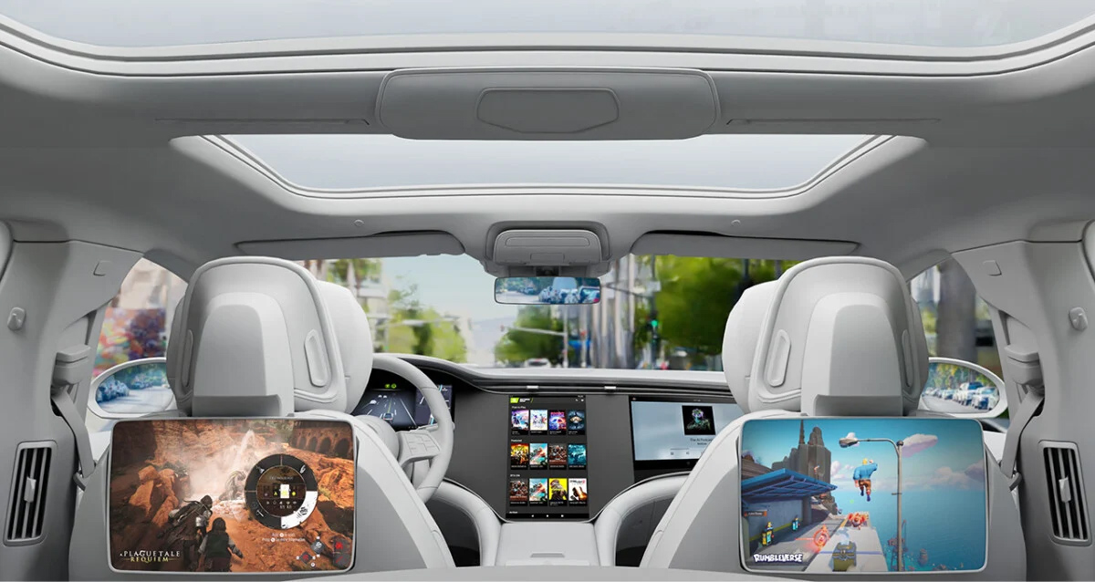 Will future Teslas focus on entertainment?  © Tesla