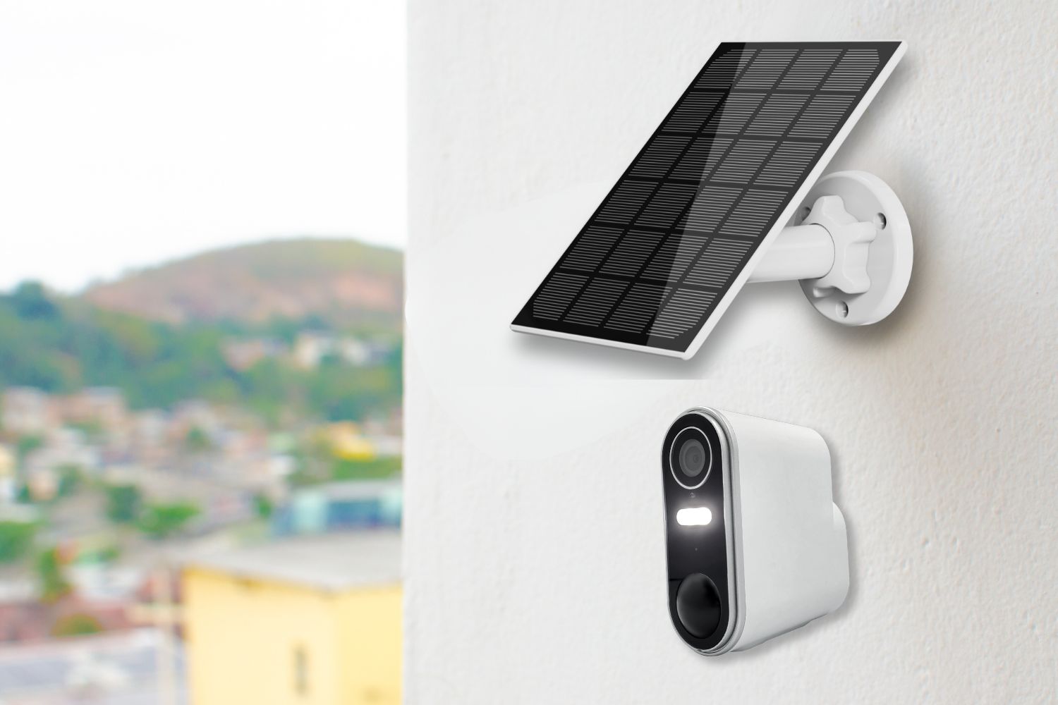 Konyks Camini Air 2 Solar : une nouvelle caméra de vidéosurveillance extérieure avec panneau solaire, éclairage et sirène intégrée