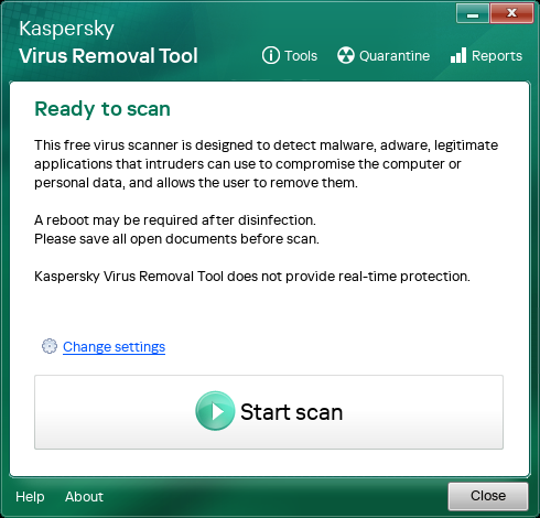 The GUI version of KVRT allows less experienced users to benefit from antimalware protection on Linux © Kaspersky