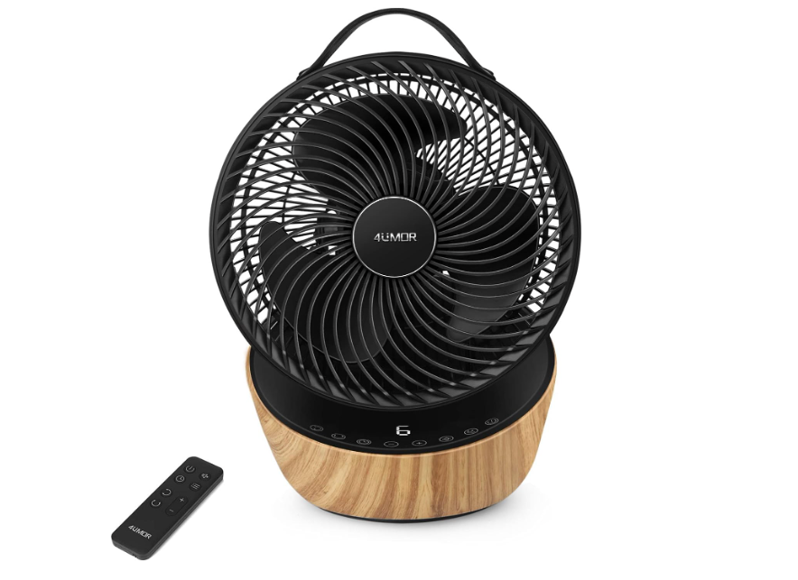 Ventilateur Pied Télécommande Ventilateur Sur Pied 4UMOR 24W Ultra Silencieux - Moteur DC 9 Vitesses 2772m³/h - Télécommande Minuterie Ventilateur Moteur DC