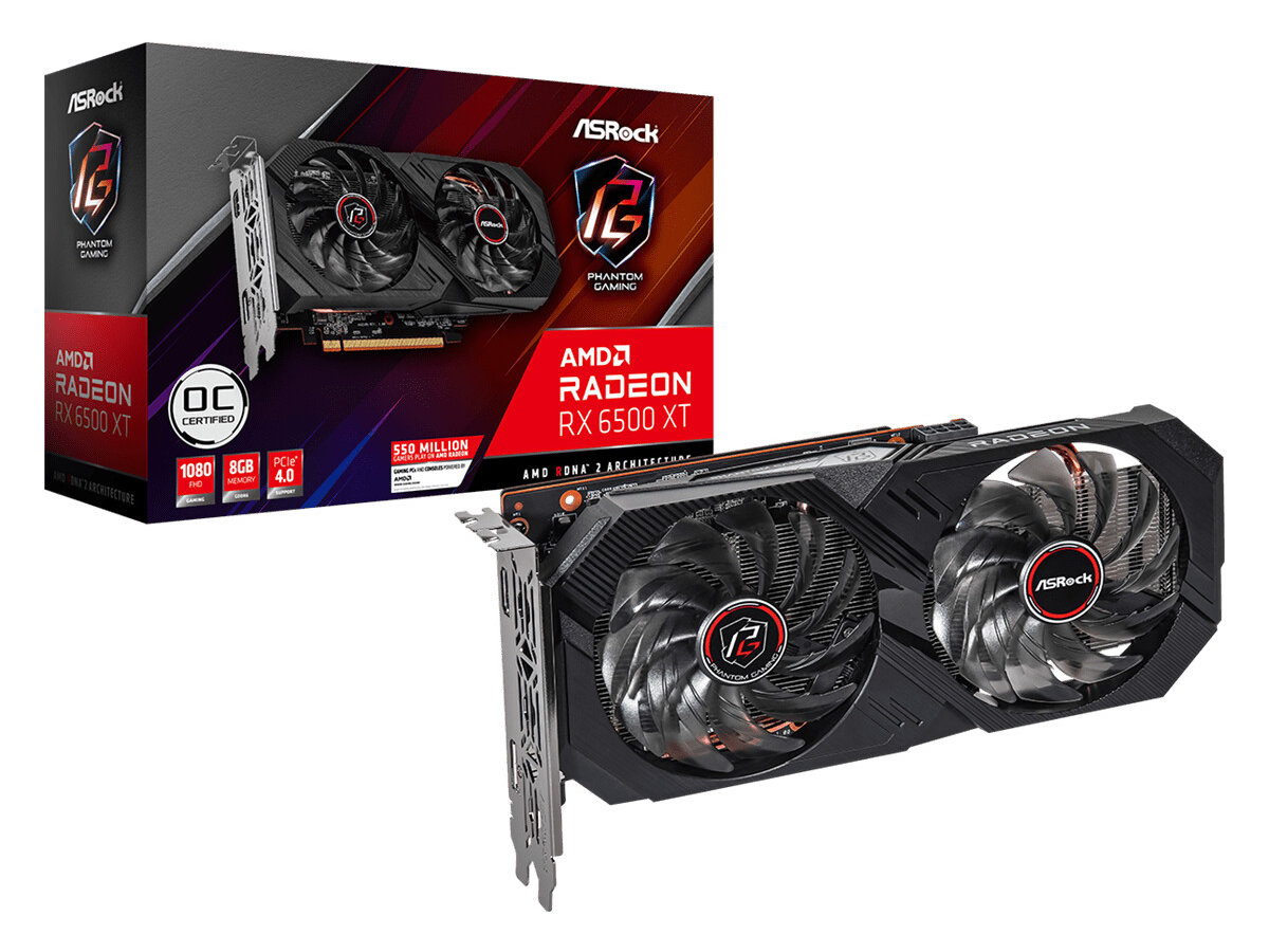 ASRock booste la Radeon RX 6500 XT en la dotant de 8 Go de mémoire vidéo