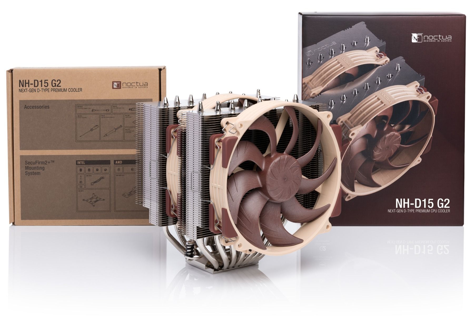 NH-D15 G2 : énorme, le nouveau fer de lance des ventirads de Noctua déjà disponible