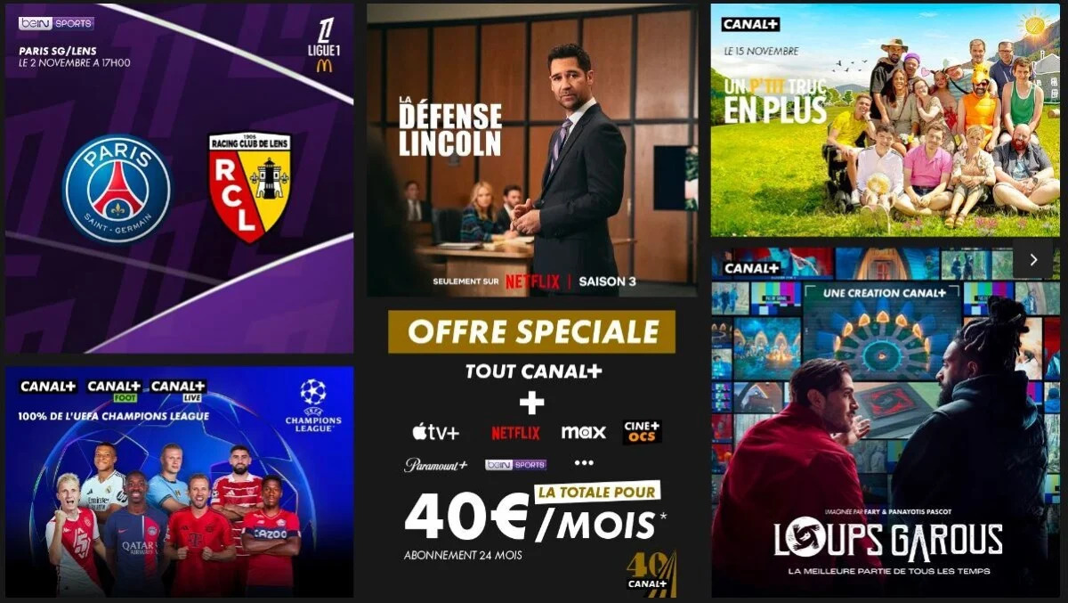 Canal+ fête ses 40 ans avec une offre tout-en-un pour révolutionner votre expérience streaming et sport