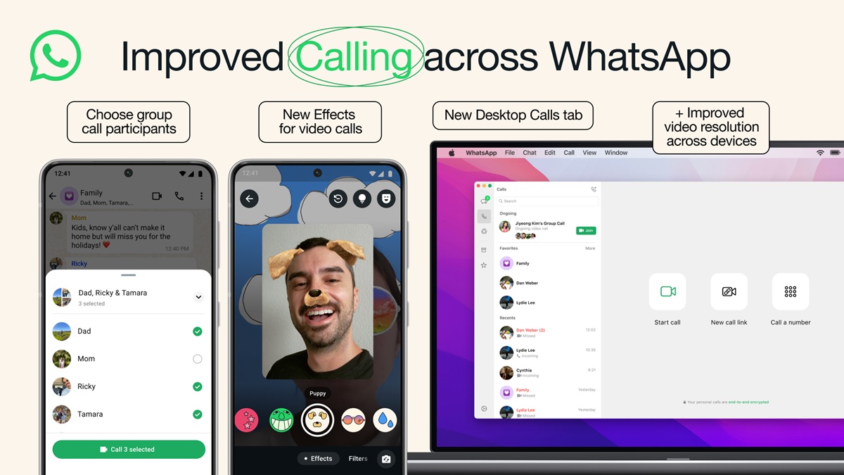 WhatsApp : de meilleurs appels et une bonne nouvelle pour les utilisateurs PC et Mac