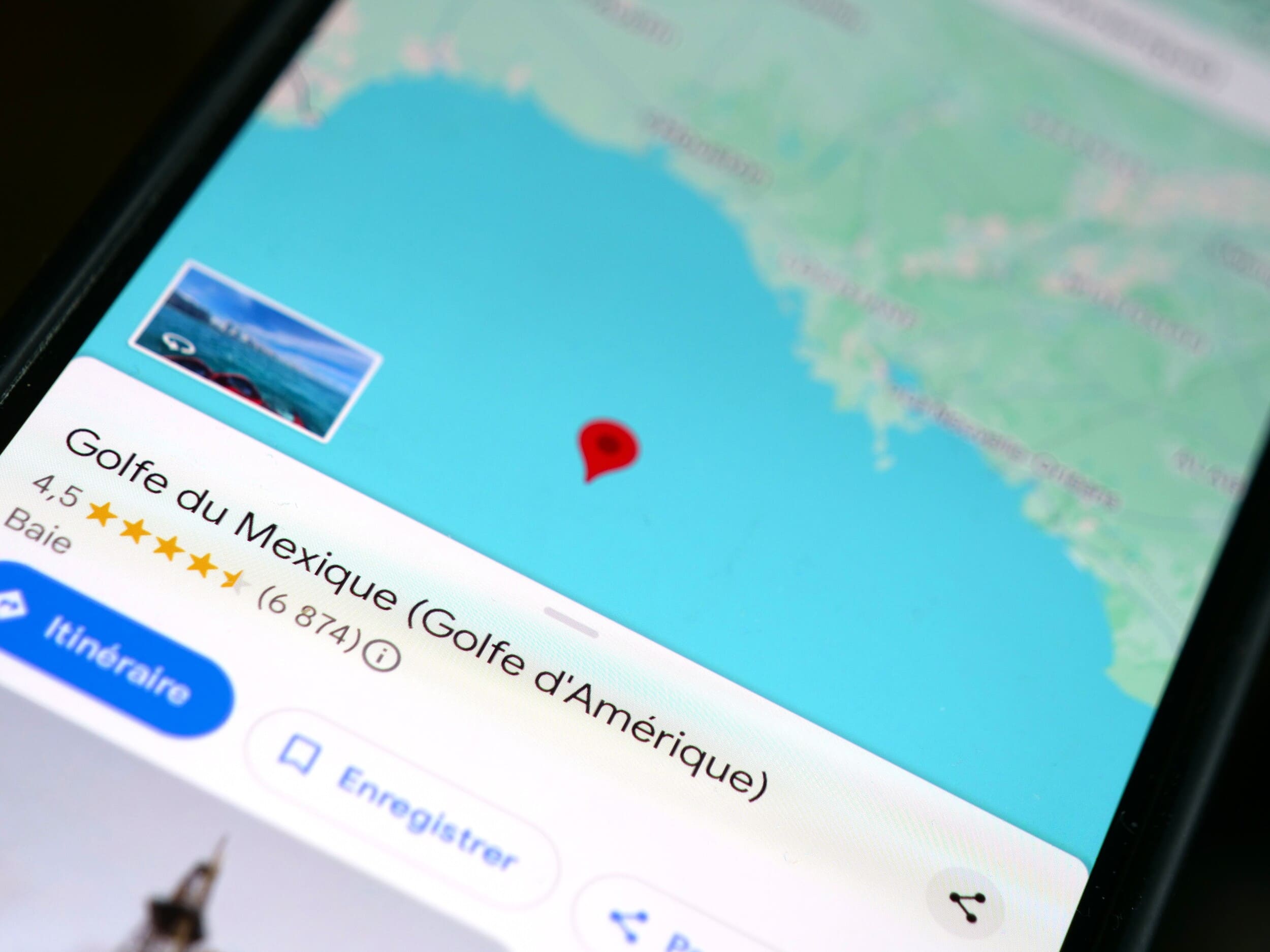 Google Maps l'a fait ! Le golfe du Mexique vient bien d'être renommé 