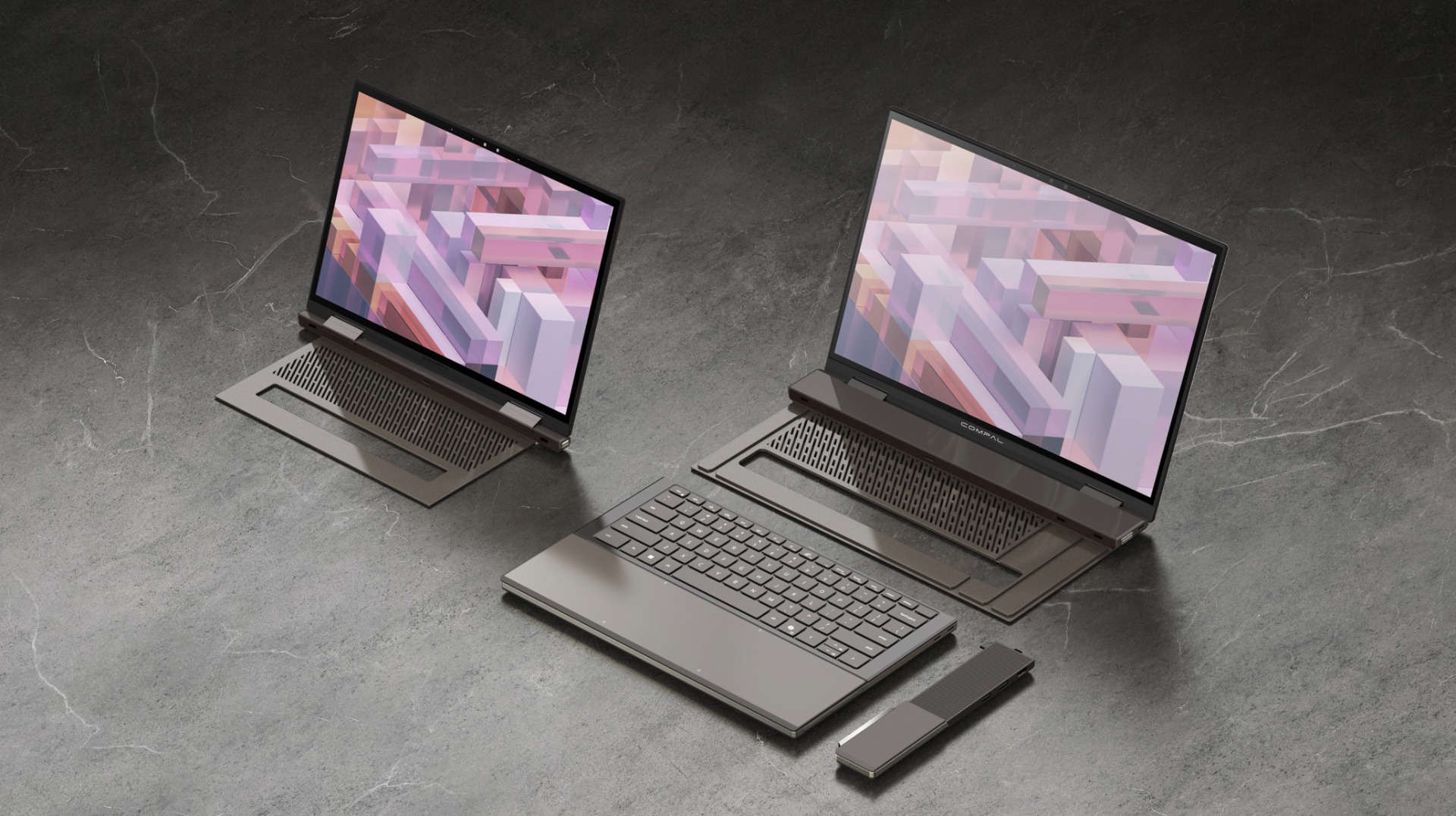 Avec son AdaptX, Compal s'attaque au concept de PC portable modulaire sous un angle nouveau