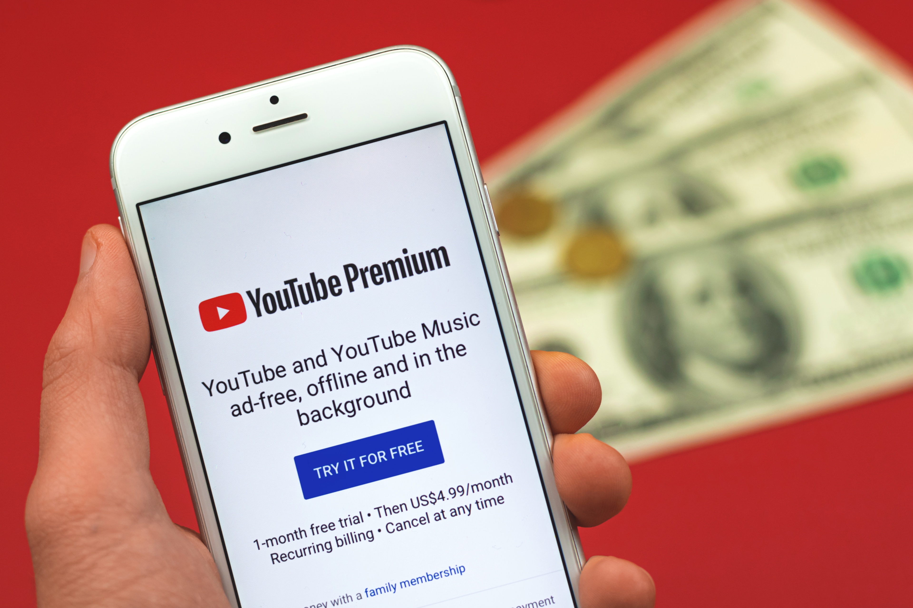 YouTube augmente de 25 % le prix de son offre Premium en France
