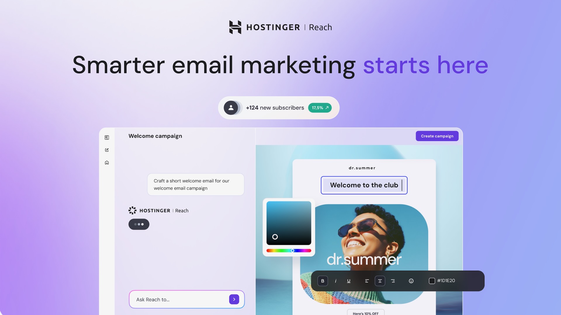 Des campagnes d'emailing plus performantes grâce à l'IA ? C'est le nouveau pari d'Hostinger