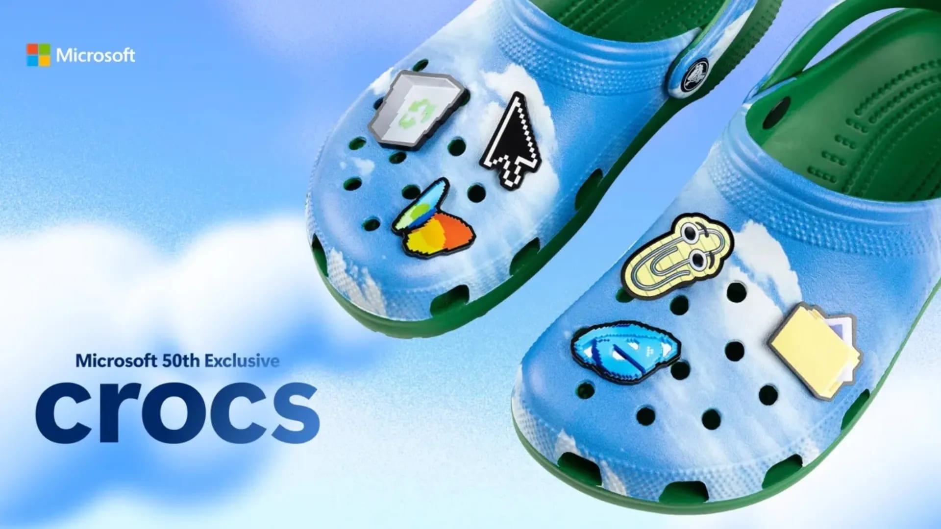 Pour rendre les Crocs encore plus vintage, Microsoft produit une édition spéciale Windows XP