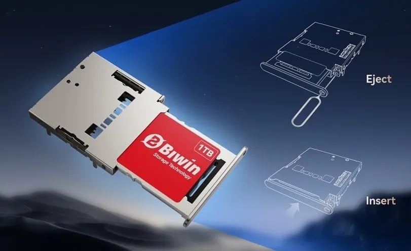 Oubliez les cartes MicroSD, ce SSD chinois fait la taille d'une carte SIM