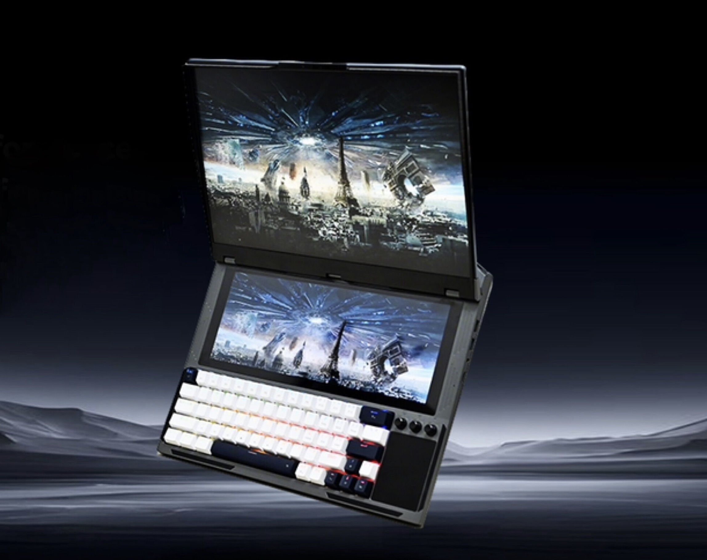 Dual screen, clavier mécanique, GPU modulaire remplaçable : ce PC portable veut séduire les amateurs de PC fixes