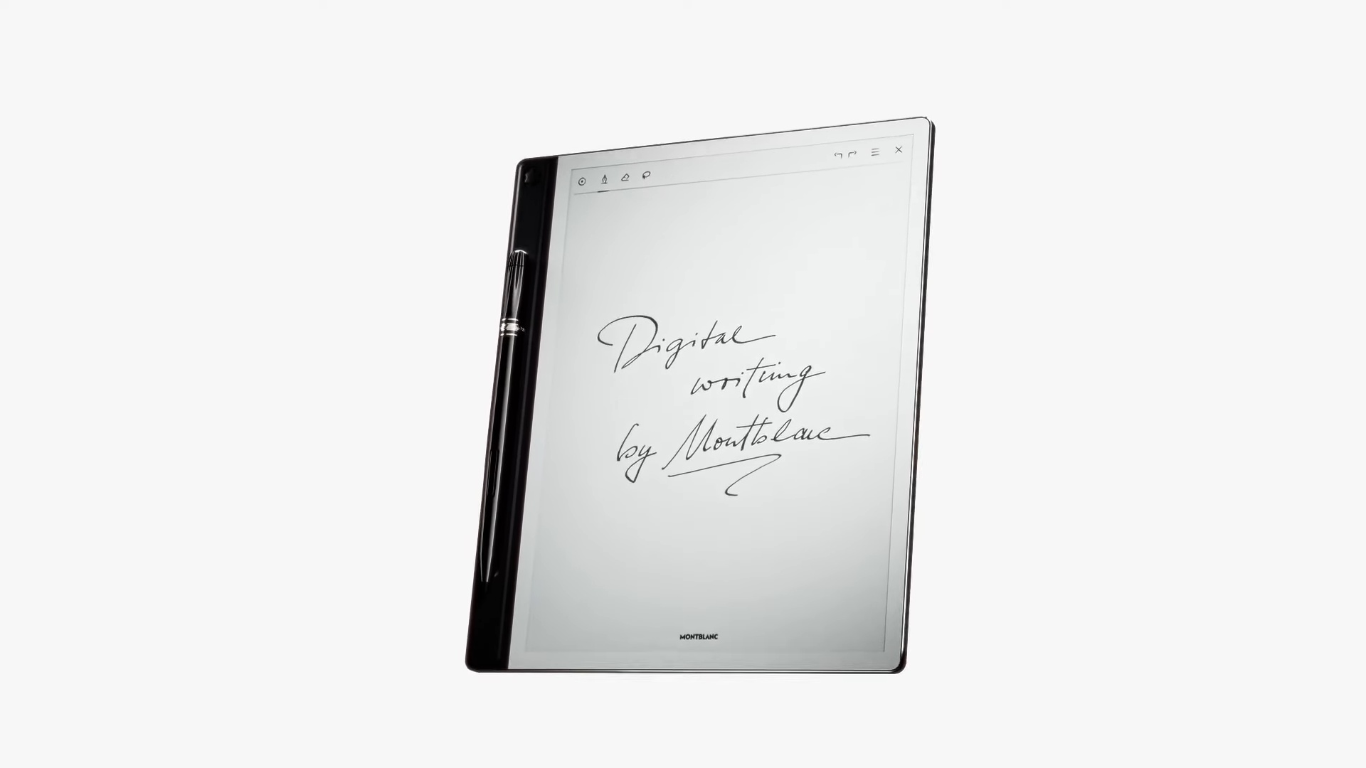 Après les stylos, la marque de luxe Montblanc se met aux carnets de notes e-ink