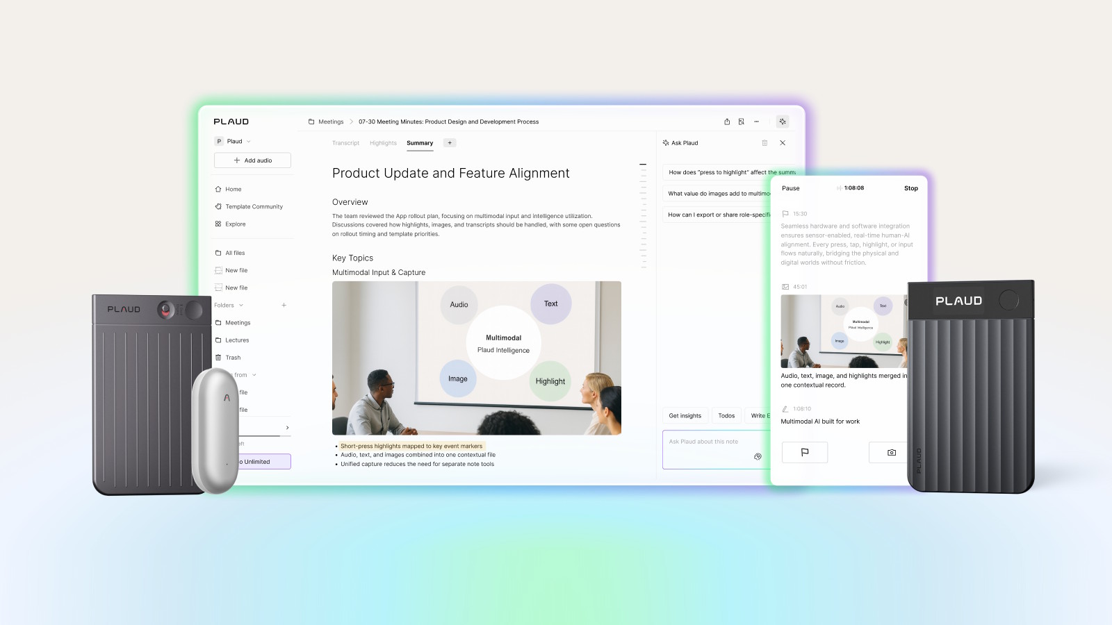 Plaud 3.0 : l'appli de prise de notes dopée à l'IA fait peau neuve