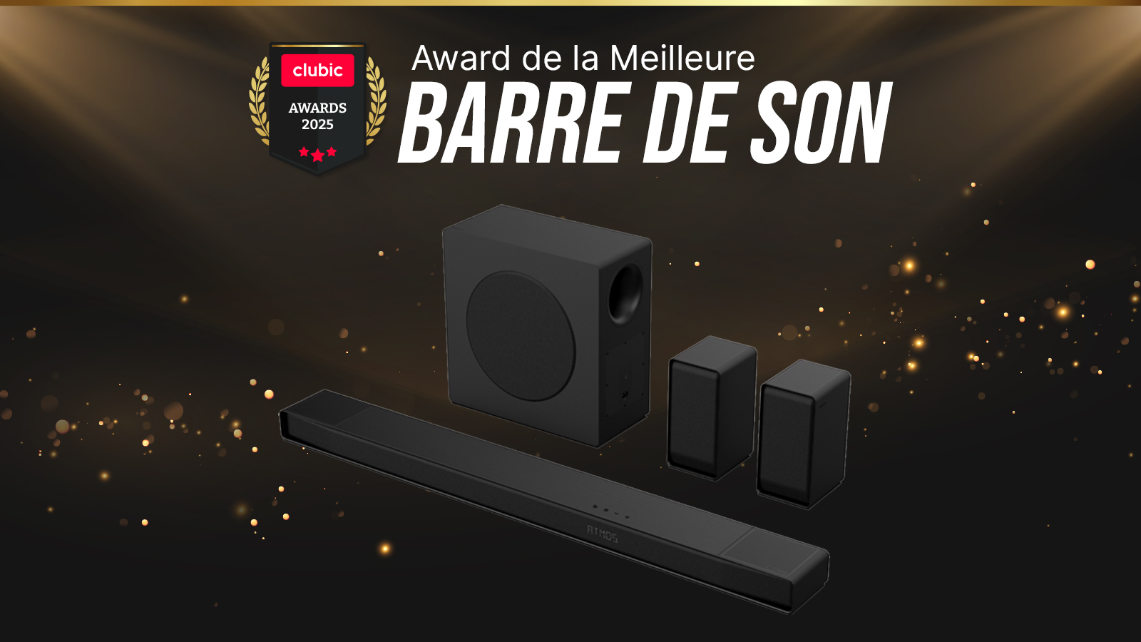 Cette ensemble avec barre de son Dolby Atmos à moins de 400 ¬ décroche le Clubic Awards 2025