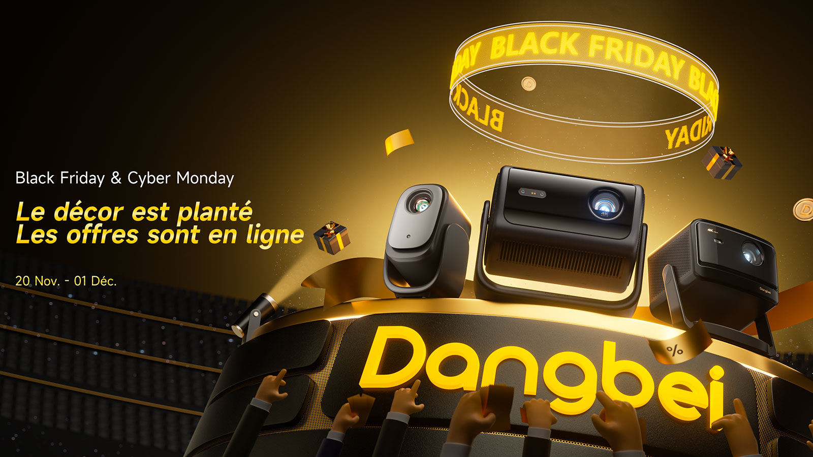 3 projecteurs Dangbei en promo pour le Black Friday : lequel est fait pour vous ?