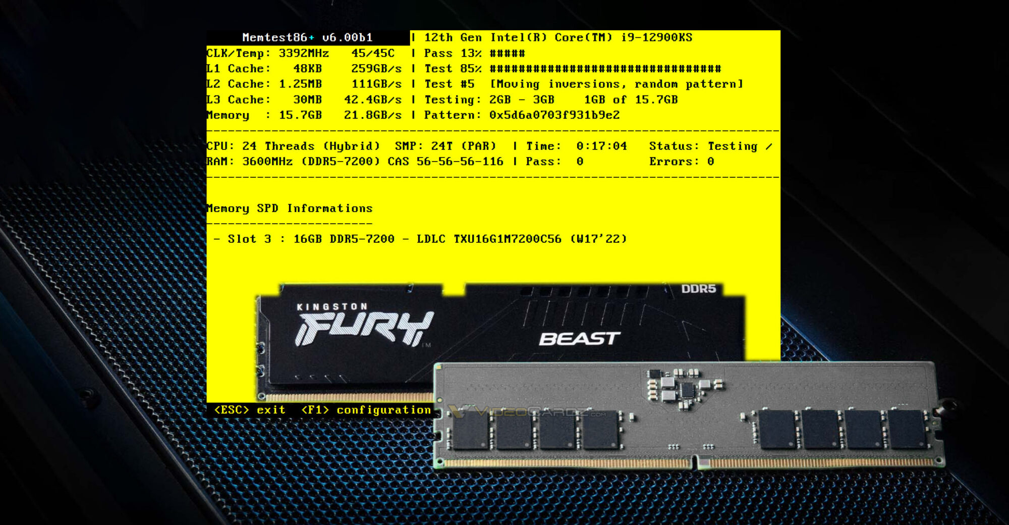 Memtest86+ est maintenant capable de vérifier la température de votre RAM