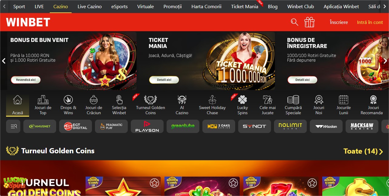 Screenshot van Winbet app interface