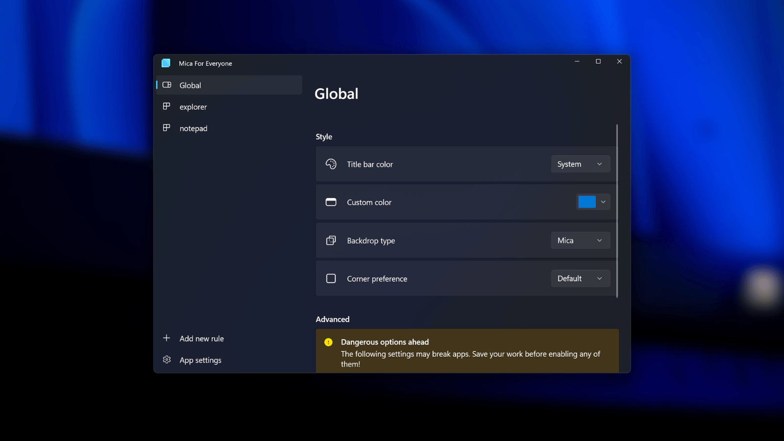 MicaForEveryone : comment appliquer les effets de transparence de Windows 11 à toutes vos applications
