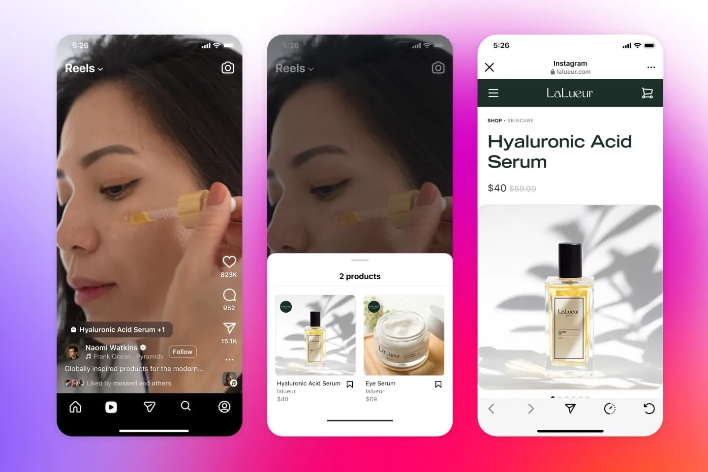 Instagram enterre Linktree et les "lien en bio" : les liens d'achats arrivent dans les Reels pour contrer TikTok Shop