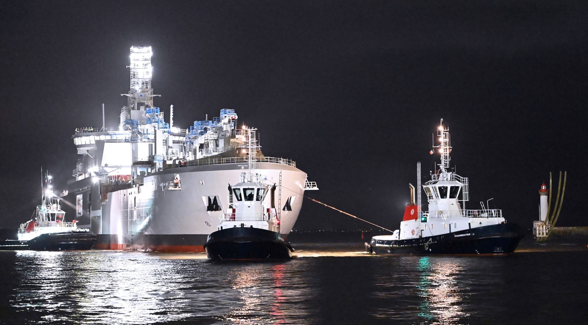 La Marine nationale met à flot son troisième ravitailleur de forces nouvelle génération